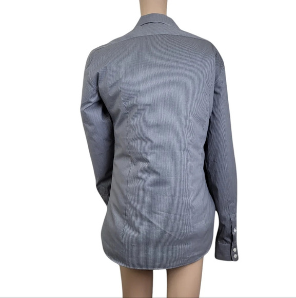 John Varvatos Plaid Checked Slim Fit Long Sleeve Button Shirt Mens - Picture 3 of 4